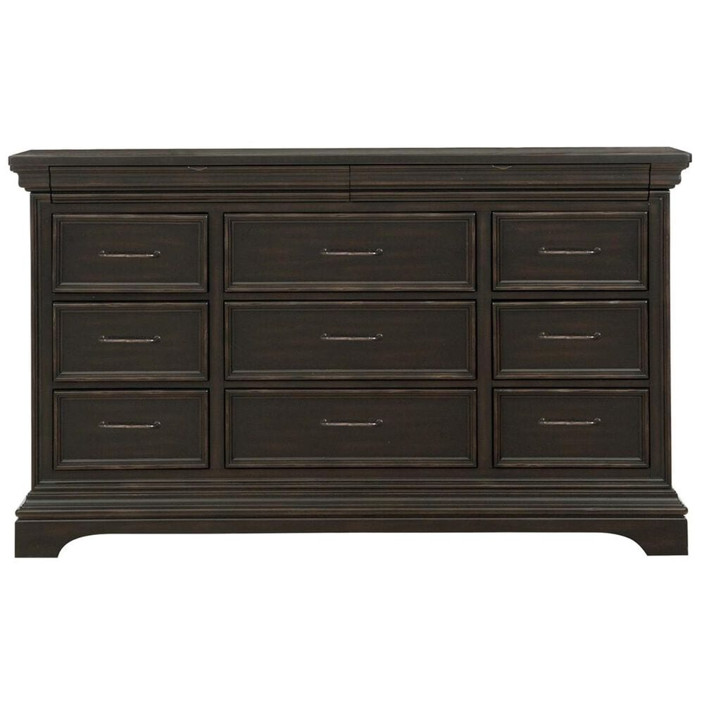 at HOME Caldwell Dresser in Caldwell Dark Brown with Black, , large