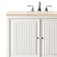 James Martin Vanities Athens 30" Single Bathroom Vanity in Glossy White with 3 cm Carrara White Marble Top and Rectangular Sink, , large