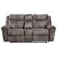 Steve Silver Nashville Manual Glider Recliner Console Loveseat in Grey, , large
