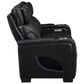 Titanic Furniture All Star Power Reclining Sofa with Power Headrest in Black, , large