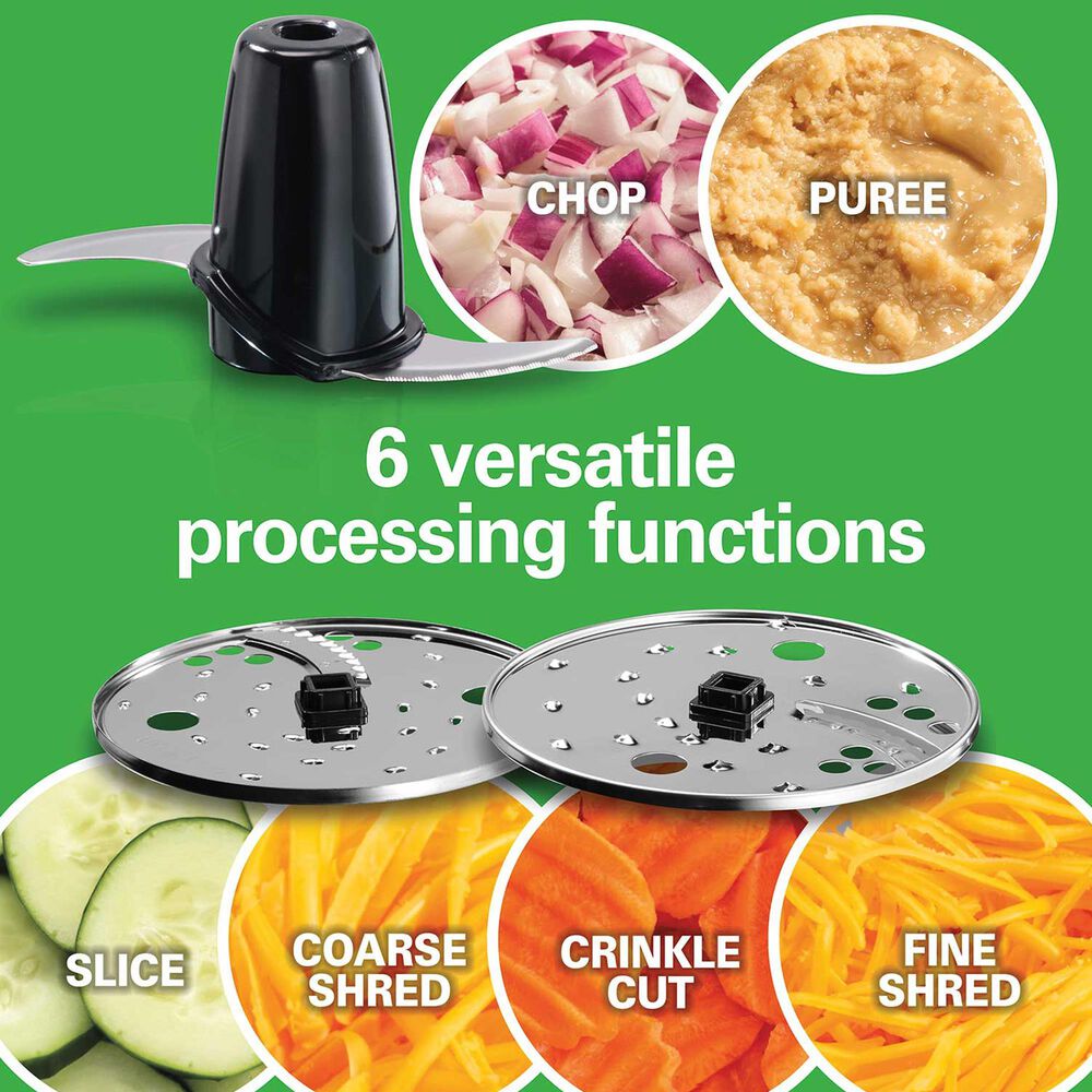 Hamilton Beach 10 Cup Food Processor & Vegetable Chopper Silver NFM