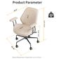 HOMLUX Mid Back Ergonomic Office Chair with Suede Leather in Beige, , large