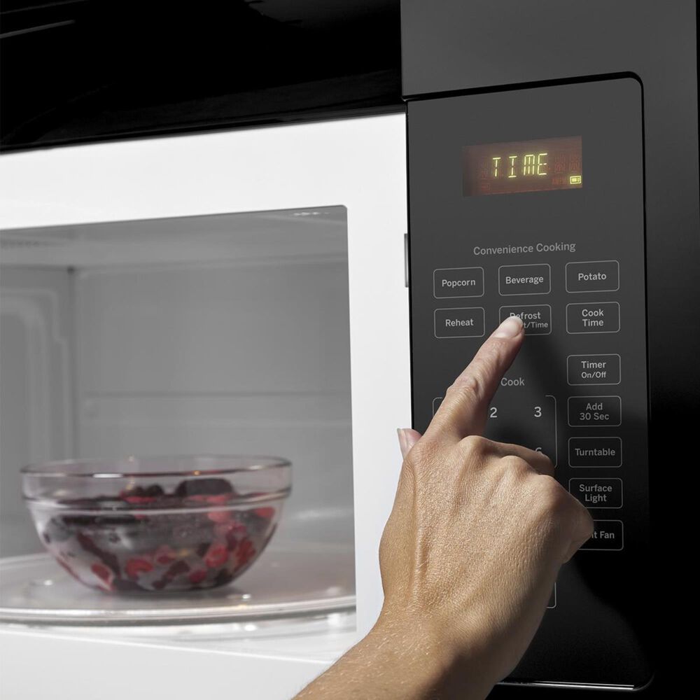 GE Appliances 1.6 Cu. Ft. Over the Range Microwave Oven with 1000 Watts in Black, , large