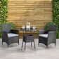 CorLiving Parksville 3-Piece Patio Bistro Set in Black, , large