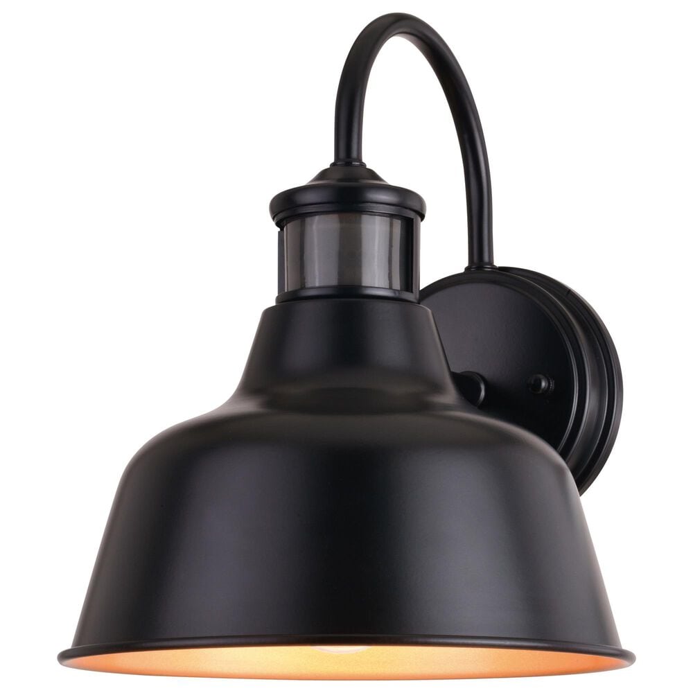 Vaxcel Cody 1-Light Outdoor Motion Sensor Wall Sconce in Dark Bronze and Light Gold, , large