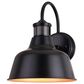 Vaxcel Cody 1-Light Outdoor Motion Sensor Wall Sconce in Dark Bronze and Light Gold, , large