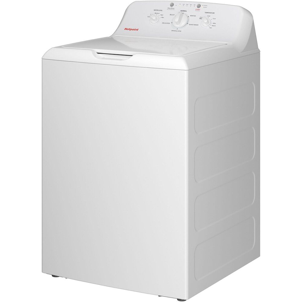 Hotpoint 4.0 Cu. Ft. Capacity Washer with Stainless Steel Basket in White, , large