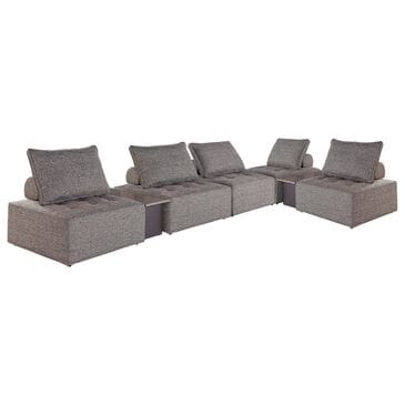 Ashley 7-Piece Outdoor Modular Sectional in Brown, , large