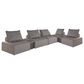 Ashley 7-Piece Outdoor Modular Sectional in Brown, , large