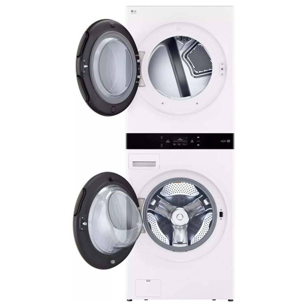 LG Studio 5 Cu. Ft. Washer and 7.4 Cu. Ft. Electric Dryer WashTower in Essence White, , large