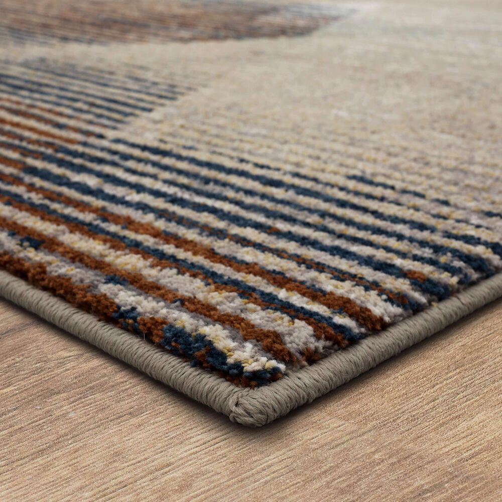 Karastan Epiphany Precarious Stria 2&#39;4&quot; x 7&#39;10&quot; Frost Grey Runner, , large