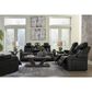 Ashley Caveman Den 2-Piece Power Reclining Living Room Set in Midnight, , large
