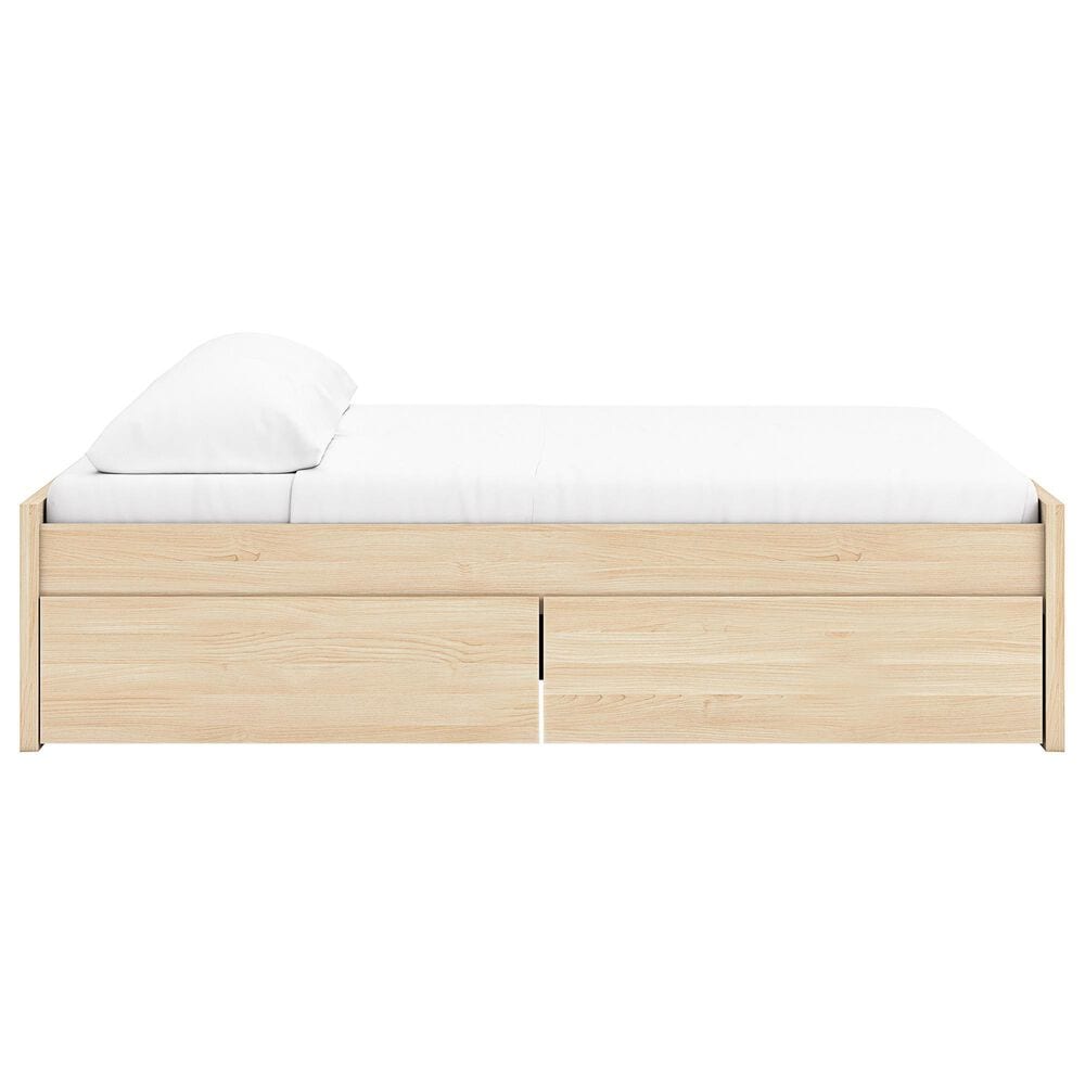 Ashley Onita King Platform Bed with 2 Side Storage in Natural, , large