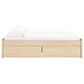 Ashley Onita King Platform Bed with 2 Side Storage in Natural, , large