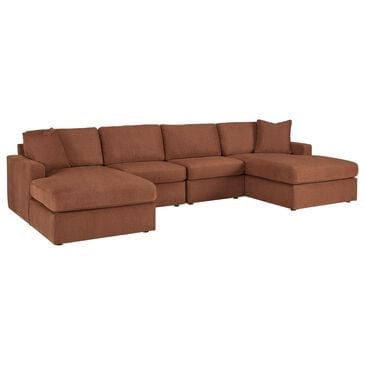 Ashley Modmax 4-Piece Sectional with Double Chaise in Spice, , large