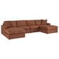 Ashley Modmax 4-Piece Sectional with Double Chaise in Spice, , large