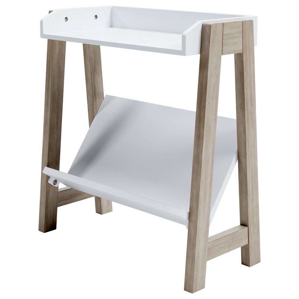 Ashley Blariden Small Bookcase in Light Tan and White, , large