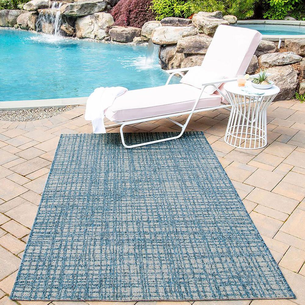 Momeni Como COM-6 6&#39;7&quot; x 9&#39;6&quot; Blue Area Performance Rug, , large
