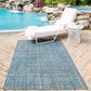 Momeni Como COM-6 6"7" x 9"6" Blue Area Performance Rug, , large