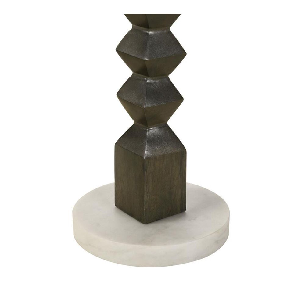Pacific Landing Colette Accent Table in White &amp; Dark Grey, , large