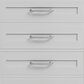 Lexora Home Dukes 80" Double Bathroom Vanity in White with 2 cm White Cultured Marble Top and Rectangular Sinks, , large