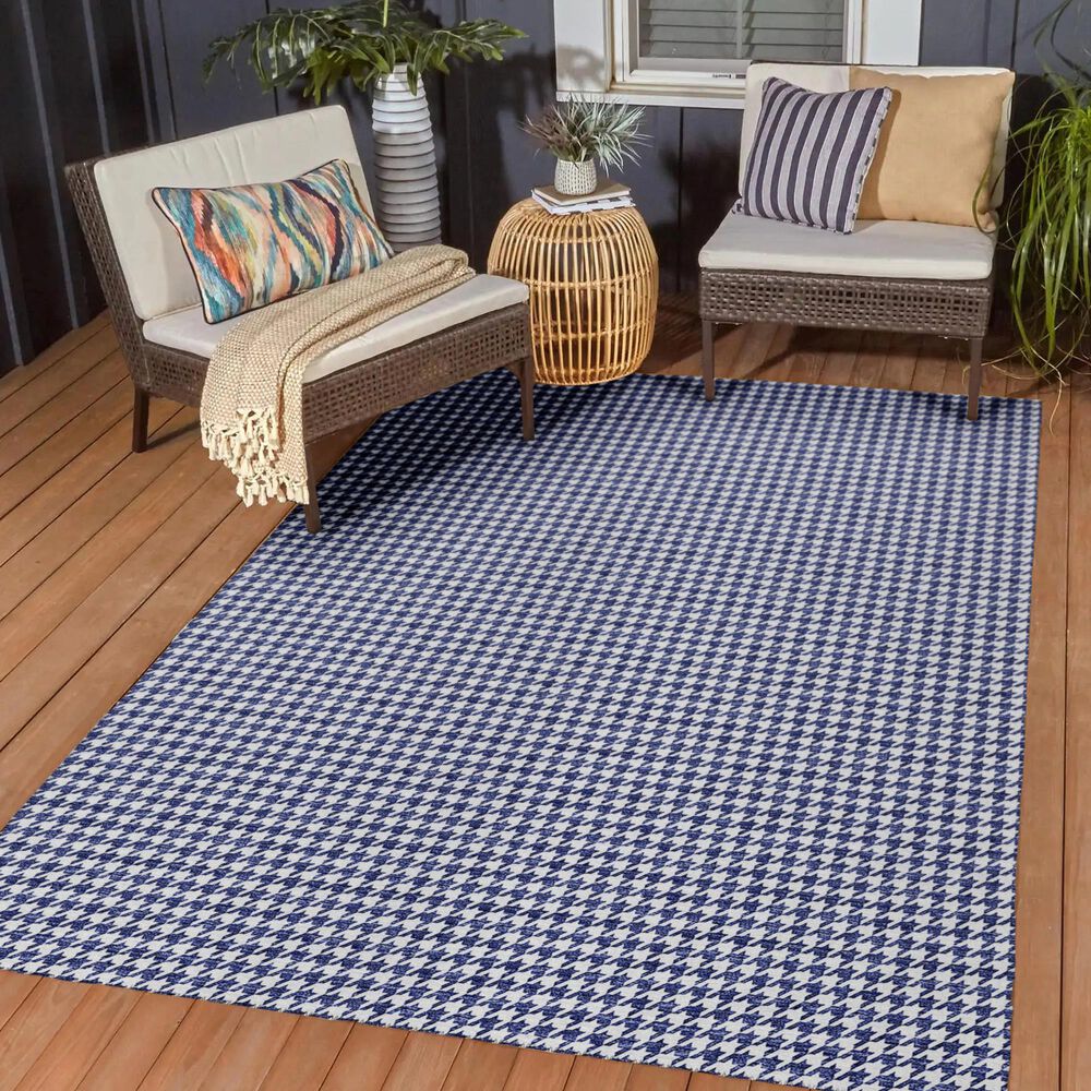 Dalyn Rug Company Hinton 3&#39; x 5&#39; Navy Indoor/Outdoor Area Rug, , large
