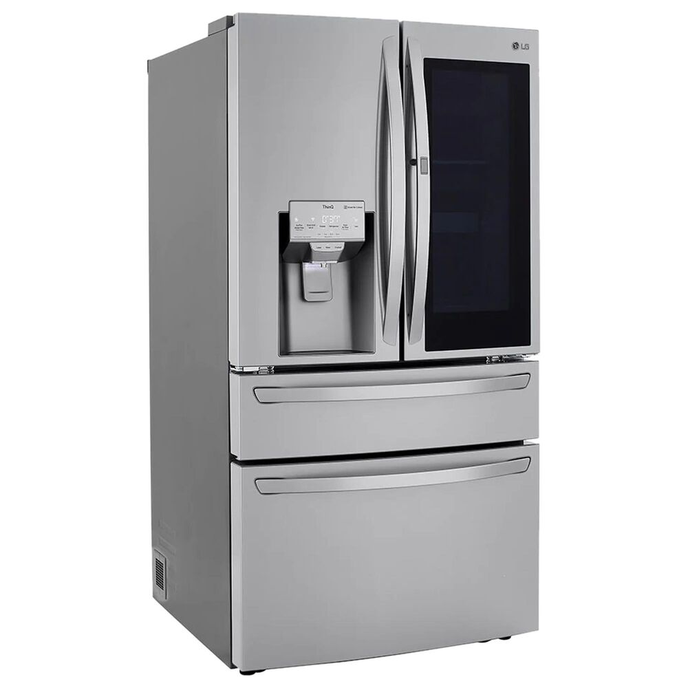 LG 2-Piece Kitchen Package with 29.5 Cu. Ft 4-Door French Door Refrigerator and Single Door Freezer in Stainless Steel, , large