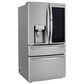 LG 2-Piece Kitchen Package with 29.5 Cu. Ft 4-Door French Door Refrigerator and Single Door Freezer in Stainless Steel, , large