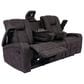 Furniture of America Snell Power Reclining Sofa with Power Headrest in Dark Gray, , large