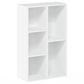 HOMLUX 5-Cube Reversible Storage Bookshelf in White, , large