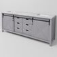 Lexora Home Marsyas 84" Double Bathroom Vanity in Dark Grey with White Carrara Marble Top and Rectangular Sinks, , large