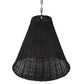 Creative Coop Rosemary 1-Light Small Pendant with Black Shade, , large