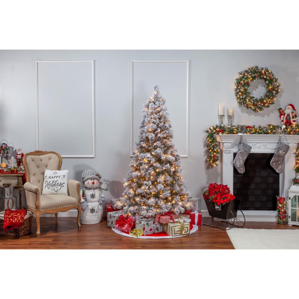 The Gerson Company 6.5&#39; Pre-Lit Boise Pine Christmas Tree in Green, , large