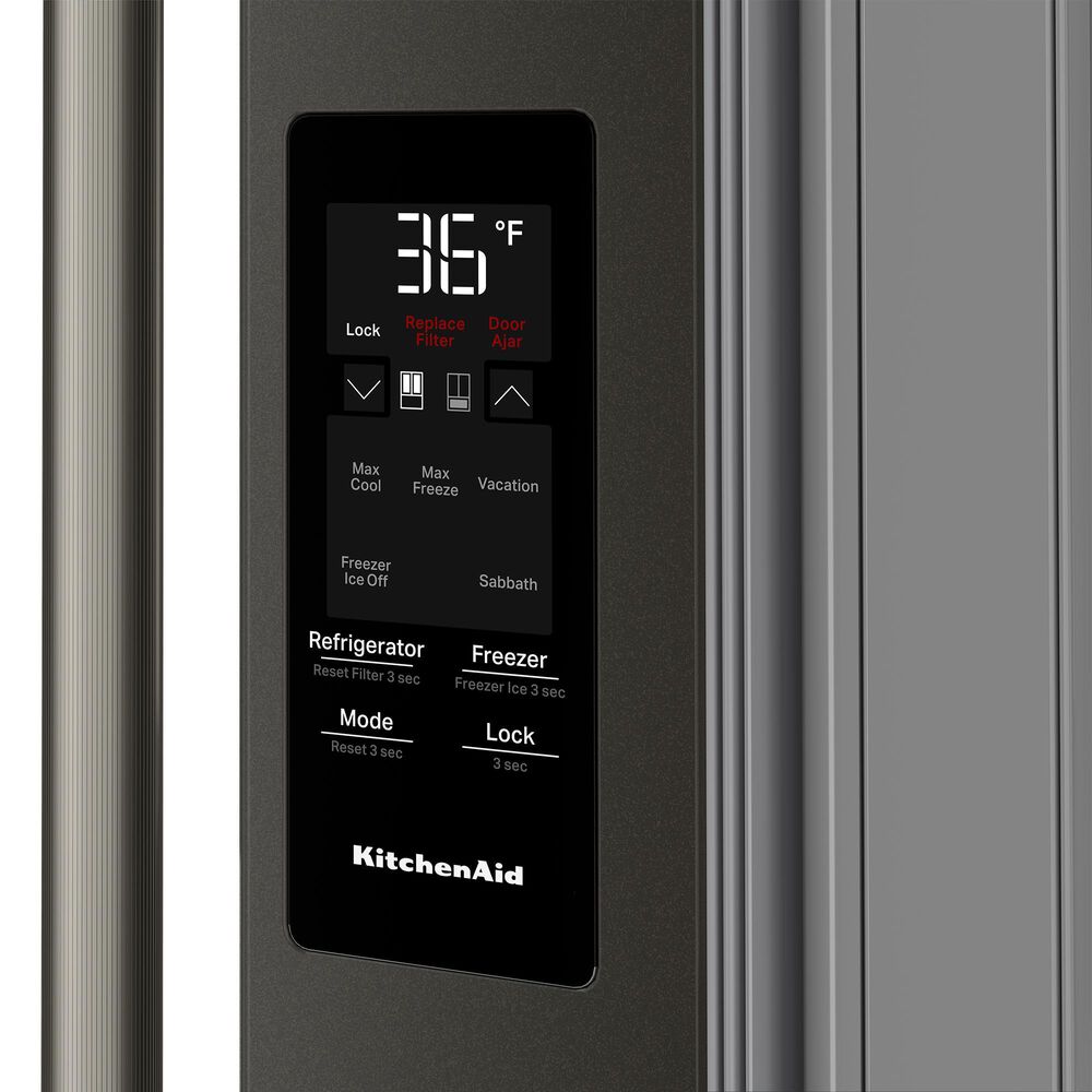 KitchenAid 30.52 Cu. Ft. Standard Depth French Door Refrigerator in Black Ore, , large