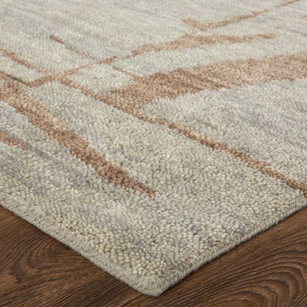 Feizy Sutton 2&#39;6&quot; x 8&#39; Tan Runner, , large