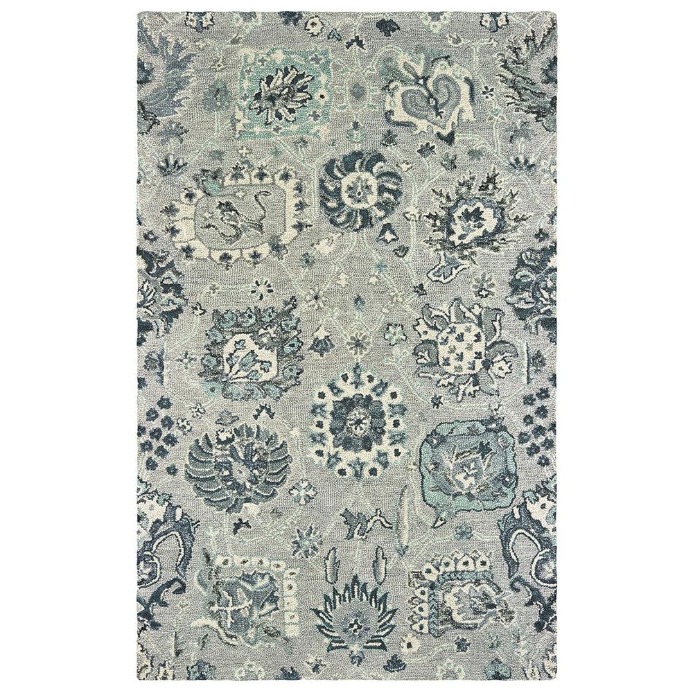 Oriental Weavers Zahra 75508 2'6" x 8' Grey and Blue Runner, , large
