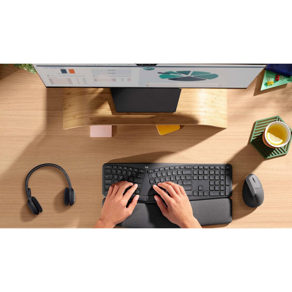 Logitech ERGO K860 Split Ergonomic Keyboard Wireless Connectivity in Graphite, , large