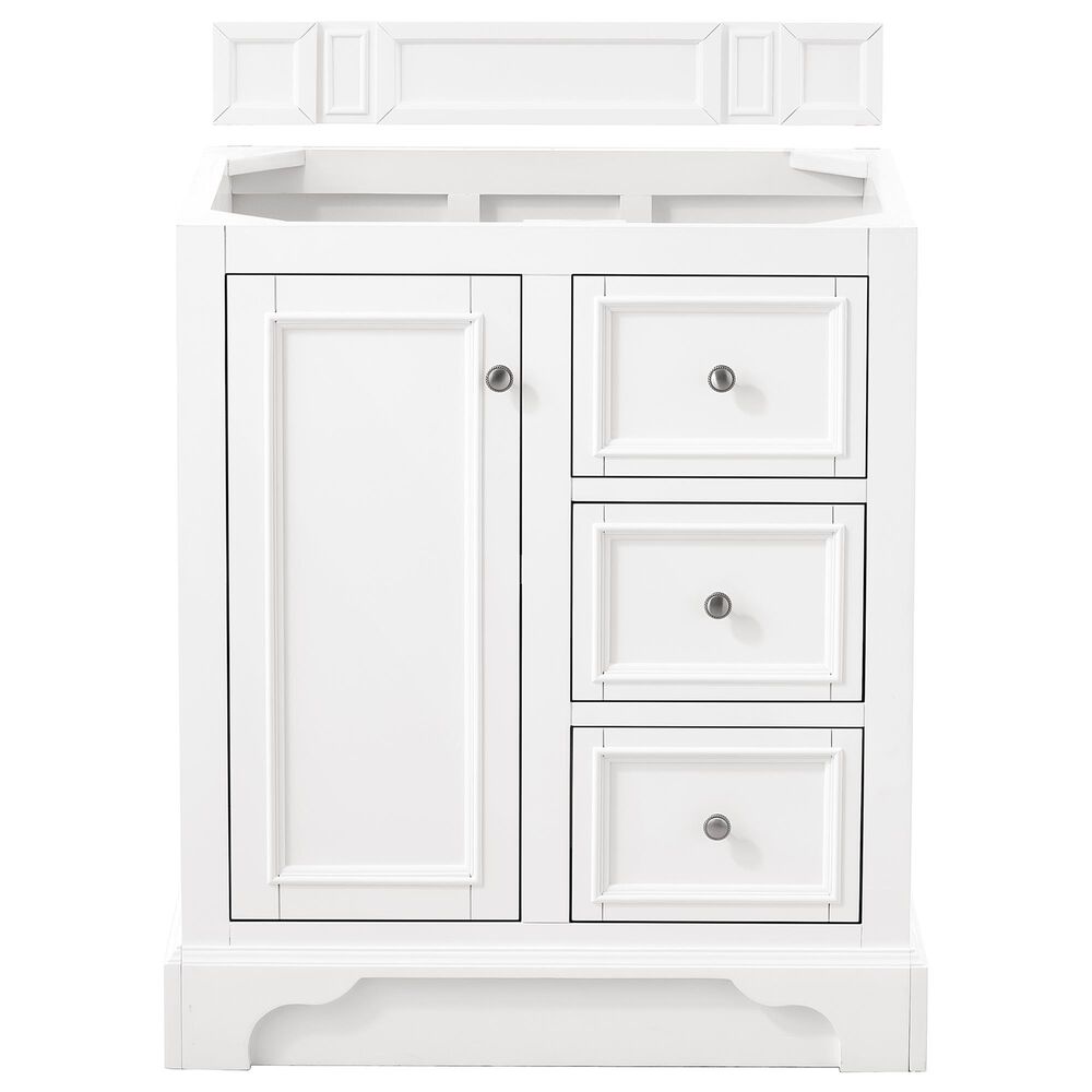 James Martin De Soto 30" Single Bathroom Vanity Cabinet in Bright White, , large