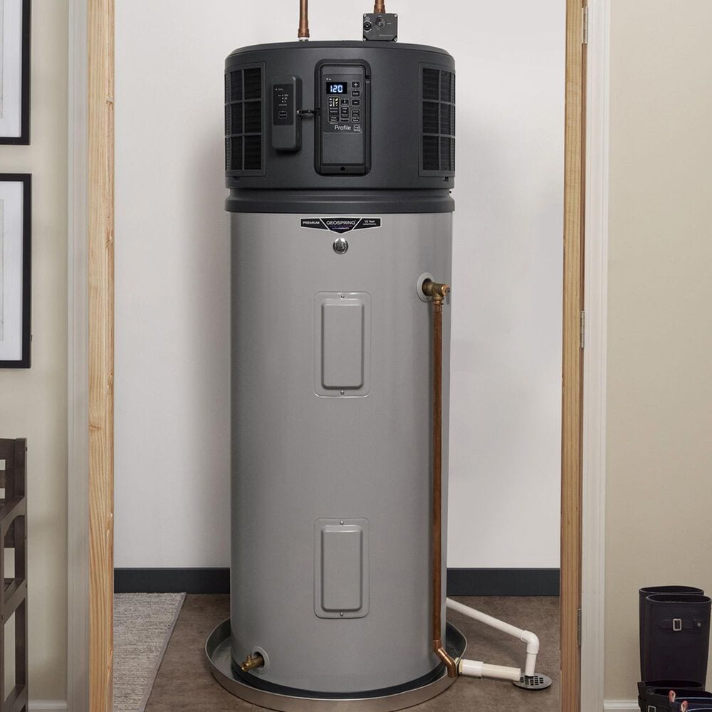GE Appliances GeoSpring 50-Gallon 240V Smart Hybrid Heat Pump Water Heater with FlexCapacity in Gray, , large