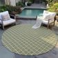 Dalyn Rug Company York 10" Round Aloe Indoor/Outdoor Area Rug, , large
