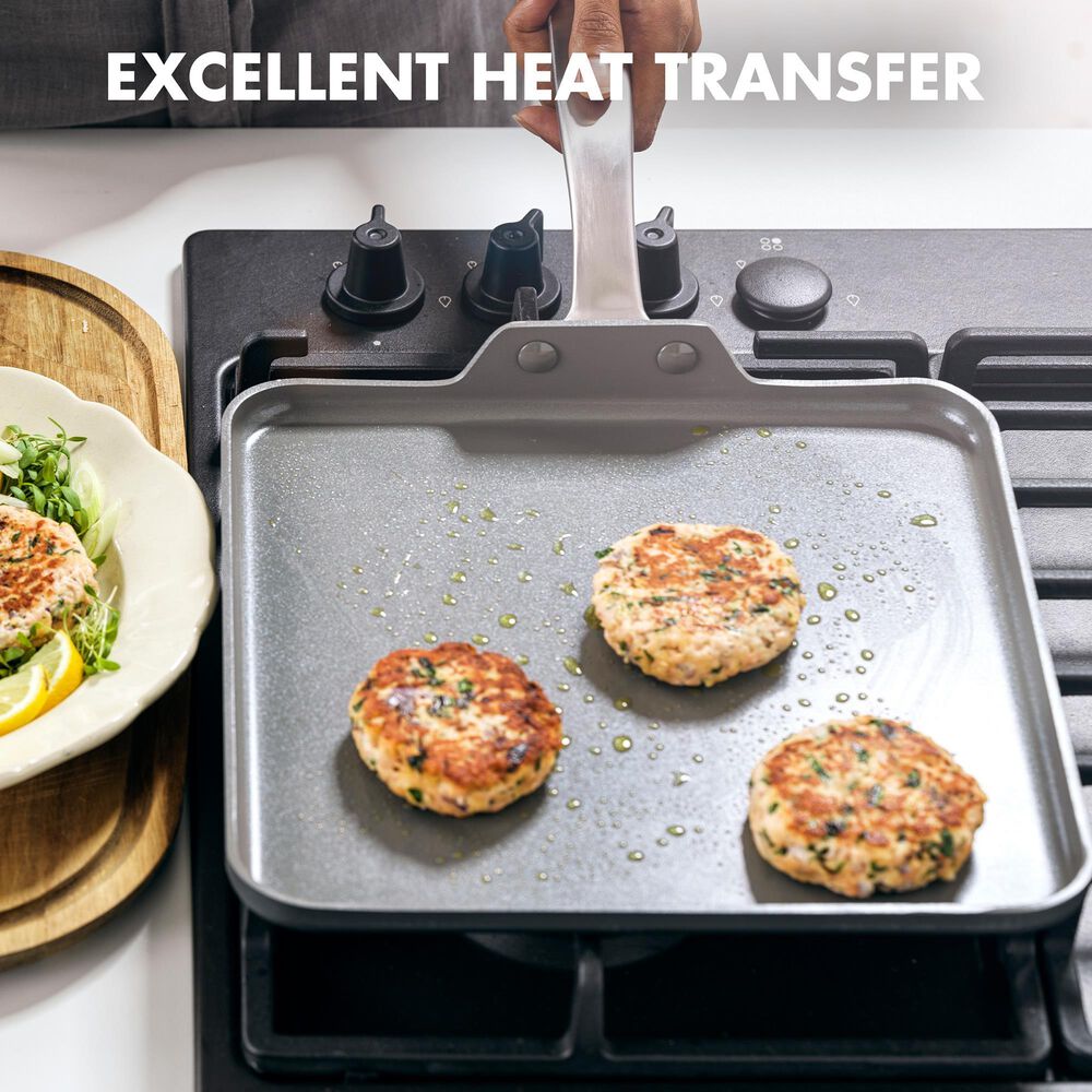 Green Pan Chatham 11" Griddle in Grey, , large