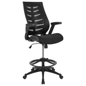 Flash Furniture Drafting Chair in Black, , large