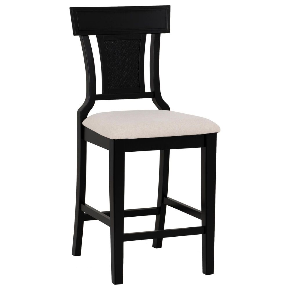 Linon Home Decor Rylan Counter Stool in Black, , large