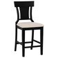 Linon Home Decor Rylan Counter Stool in Black, , large