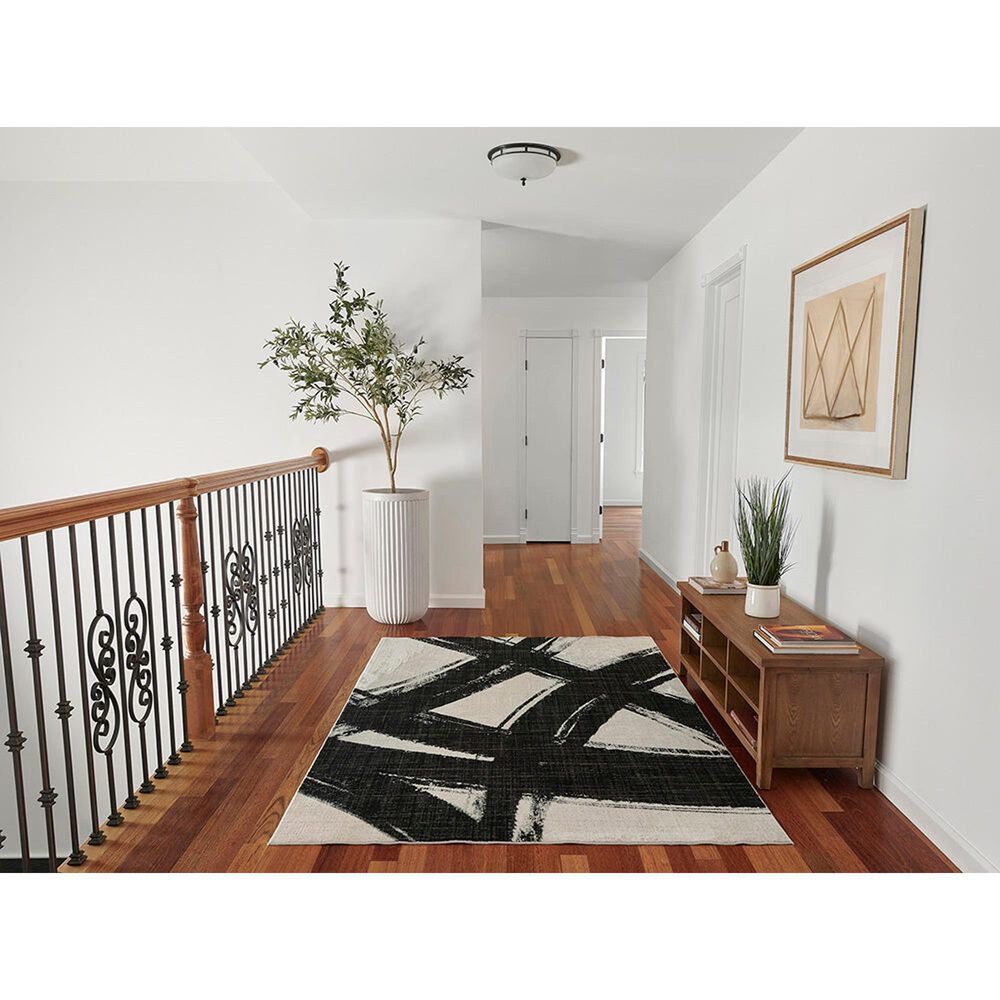 Momeni Noho Abstract 5&#39;3&quot; x 7&#39;6&quot; Ivory Area Rug, , large