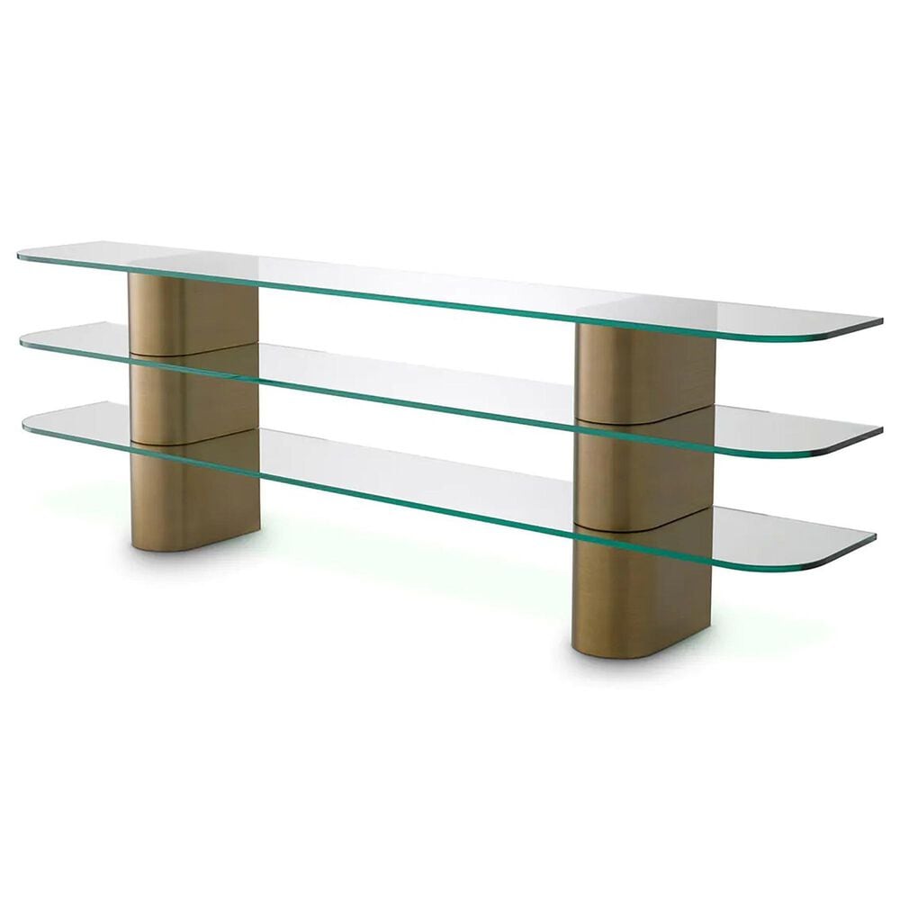 EICHHOLTZ Lunden Console Table in Brushed Brass, , large