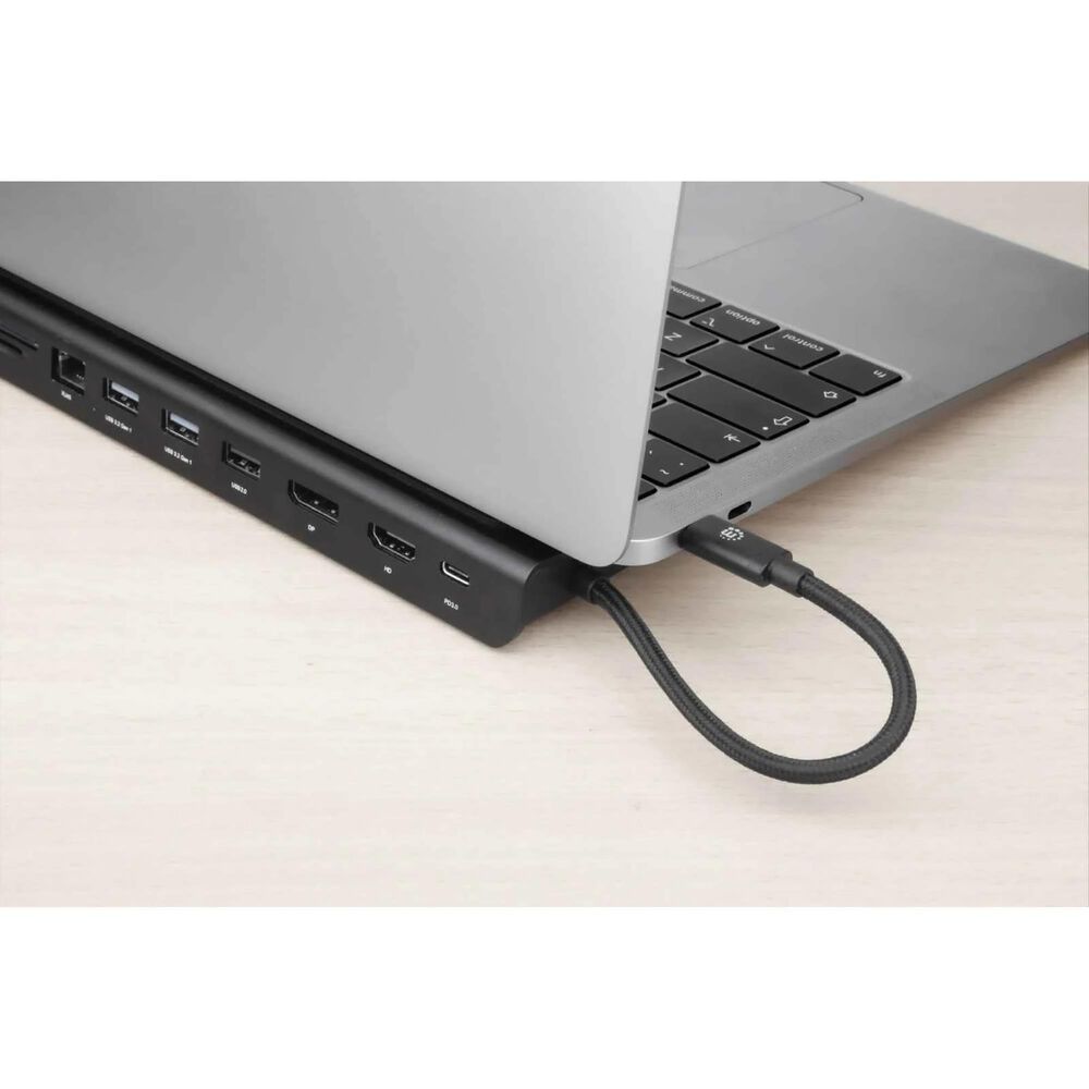 Manhattan USB-C 11-In-1 Triple Monitor Docking Station with MST, , large
