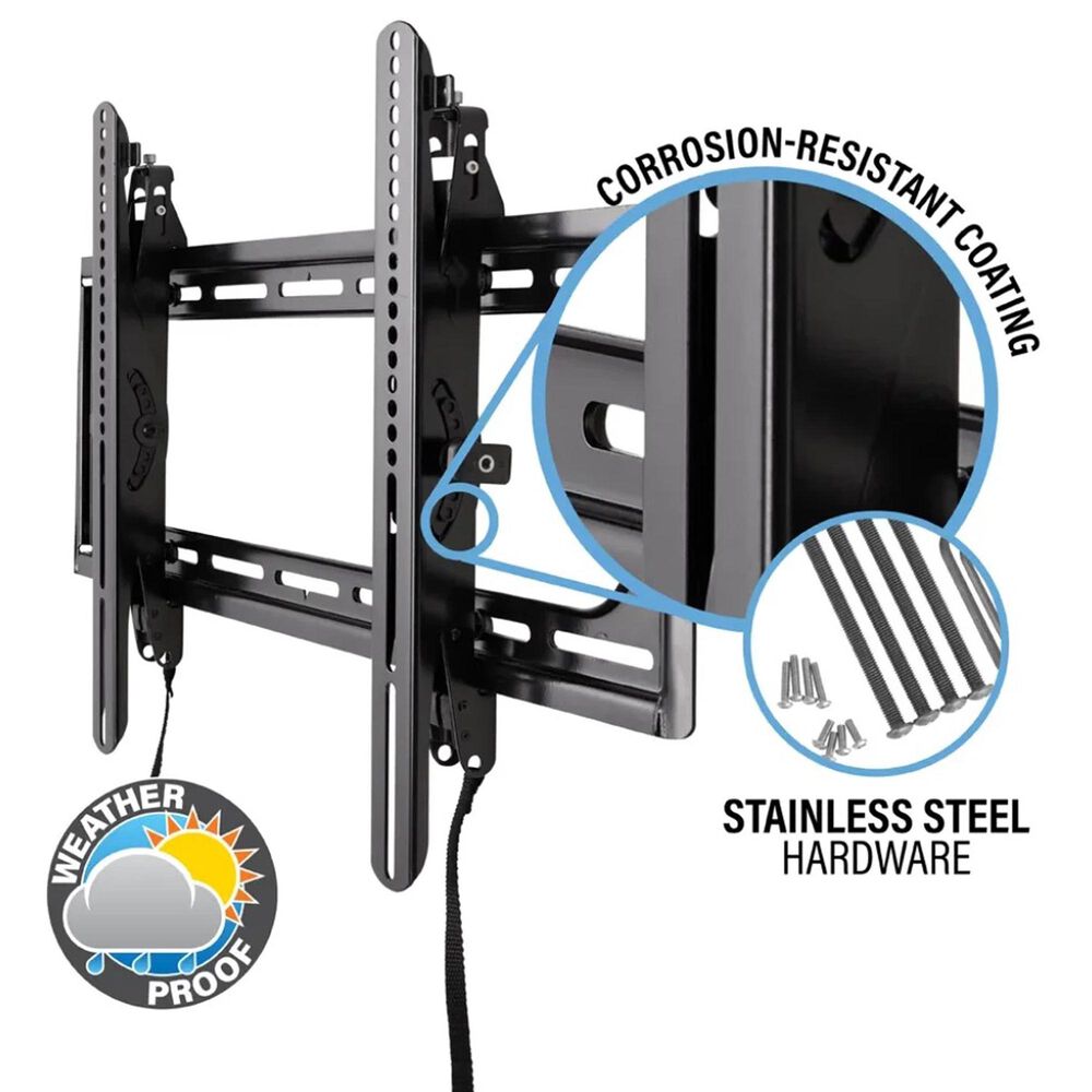 Element 55" 4K UHD Partial Sun Outdoor Xumo - Smart TV with 2.0 Outdoor Soundbar and Outdoor Tilt Mount in Black, , large