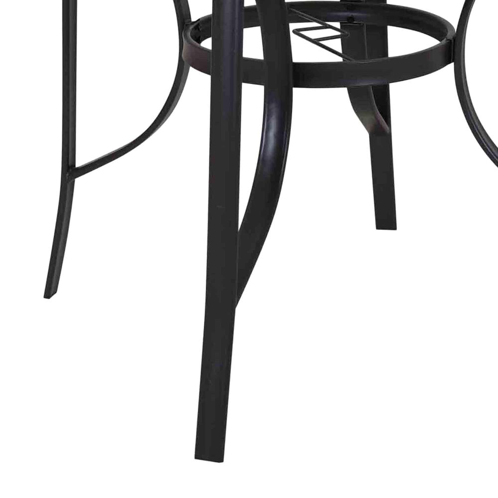 Redline Creation Inc. 5-Piece Patio Dining Set in Matte Black and Charcoal, , large
