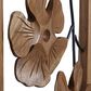 Maple and Jade 32" x 14" Flowers Wall Decor in Natural Brown (Set of 2), , large